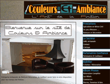 Tablet Screenshot of couleurs-et-ambiance.com